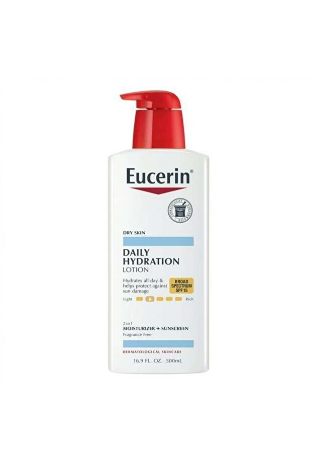 يوسيرين لوشن الترطيب اليومي مع واقي شمس SPF15 حجم 500 مل Eucerin - 1