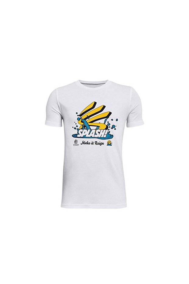 Curry Splash Ss Tee Kids T-Shirt 1366606 -100 White