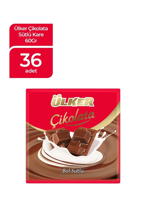 Çıkolata Sütlü Kare 60gr X 36 Adet - 2