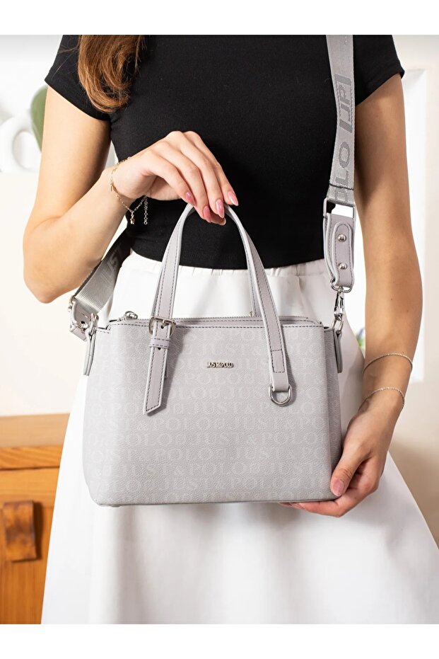 JUSTPOLO WOMEN'S 4 COMPARTMENT HAND AND SHOULDER BAG