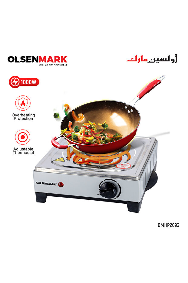 Single Electric Hot Plate 1000w 1000 W Omhp2093 Burner Induction Cooker