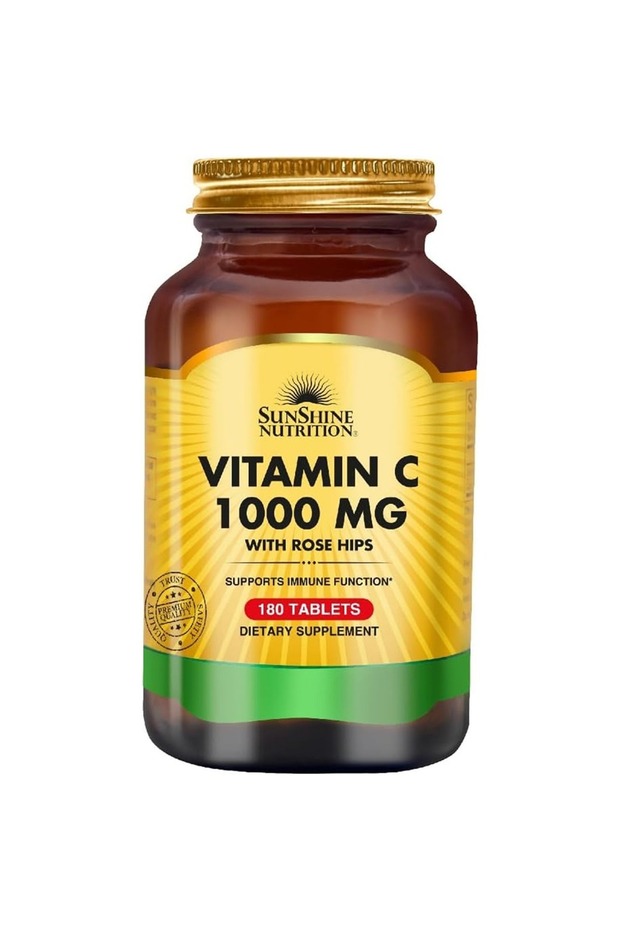 Nutrition Vitamin C 1000 Mg With Rose Hips, 180 Tablets