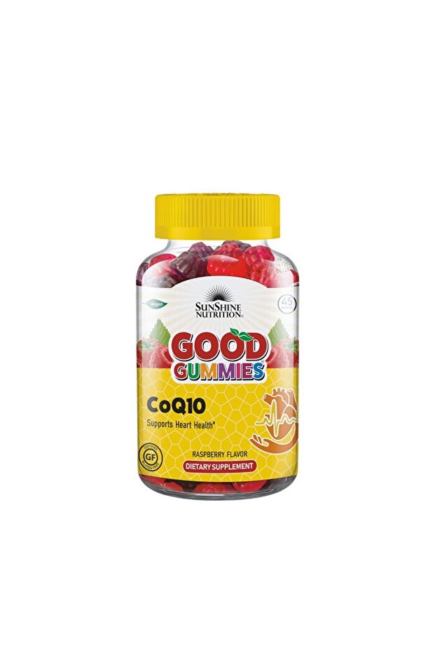 Nutrition Good Gummies Coq10 For Adults - Raspberry Flavor, 45 Gummies