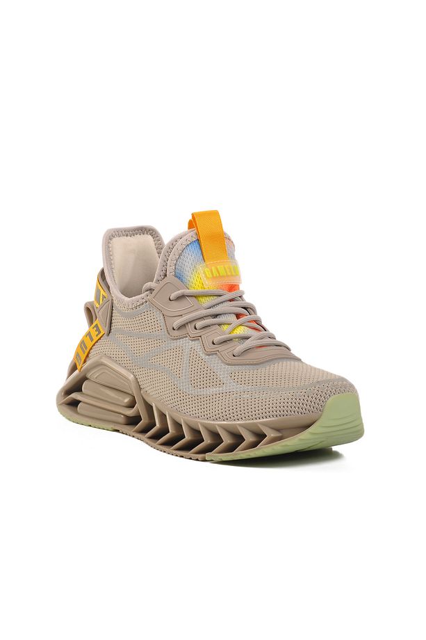 Bej Fileli Hava Alabilen Memory Foam Erkek Sneaker Bright M - 3