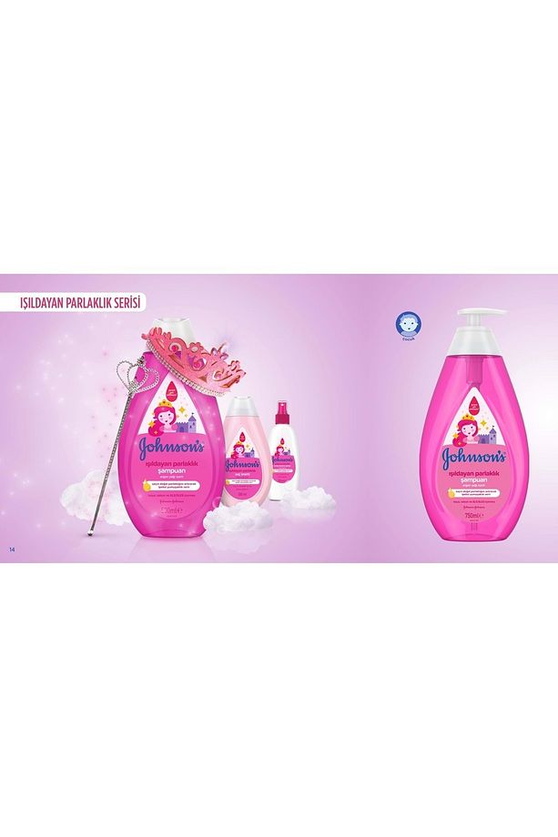 Johnsons Baby Bebek Şampuanı 750ml Işıldayan Parlaklık (4 LÜ SET) - 3