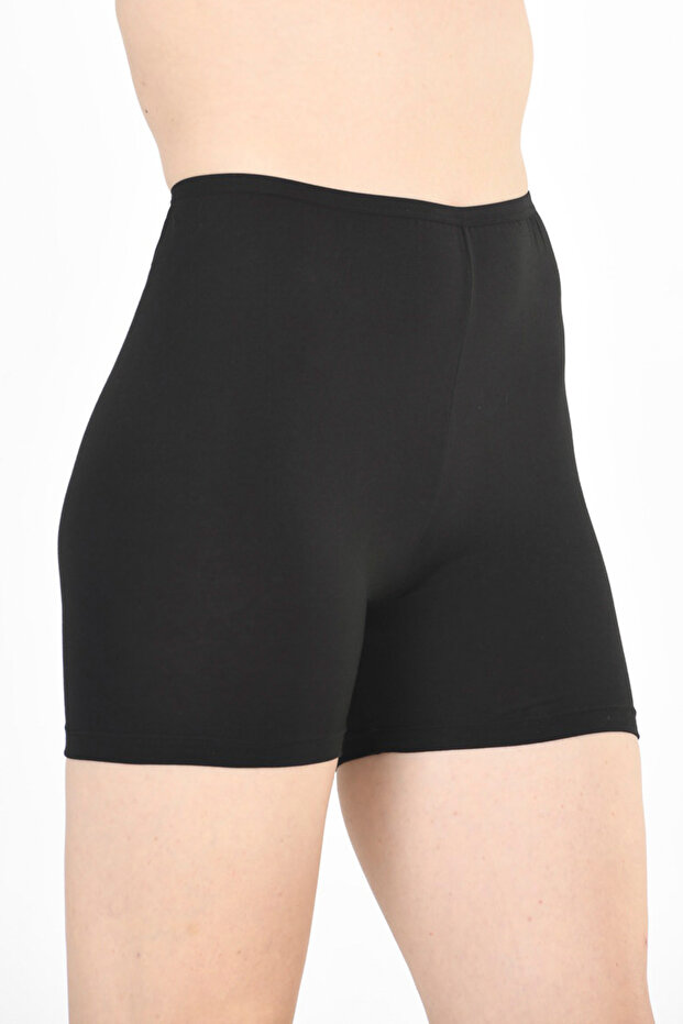 Women's Lycra Single Jersey Above Knee Leggings | Black K26591