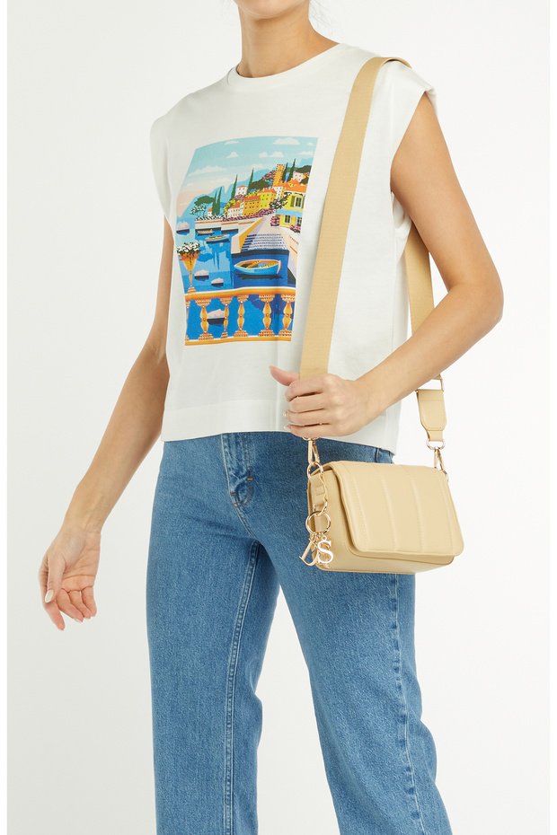 Vanilya Kapitoneli Kadın Postacı Çantası - 2