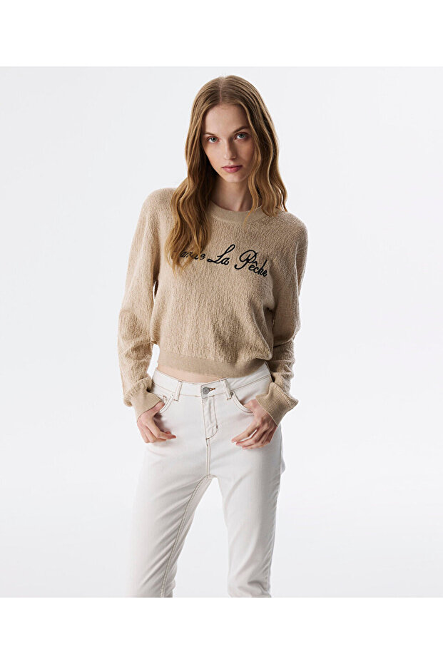 SLOGAN NAKIŞLI TRİKO - 1