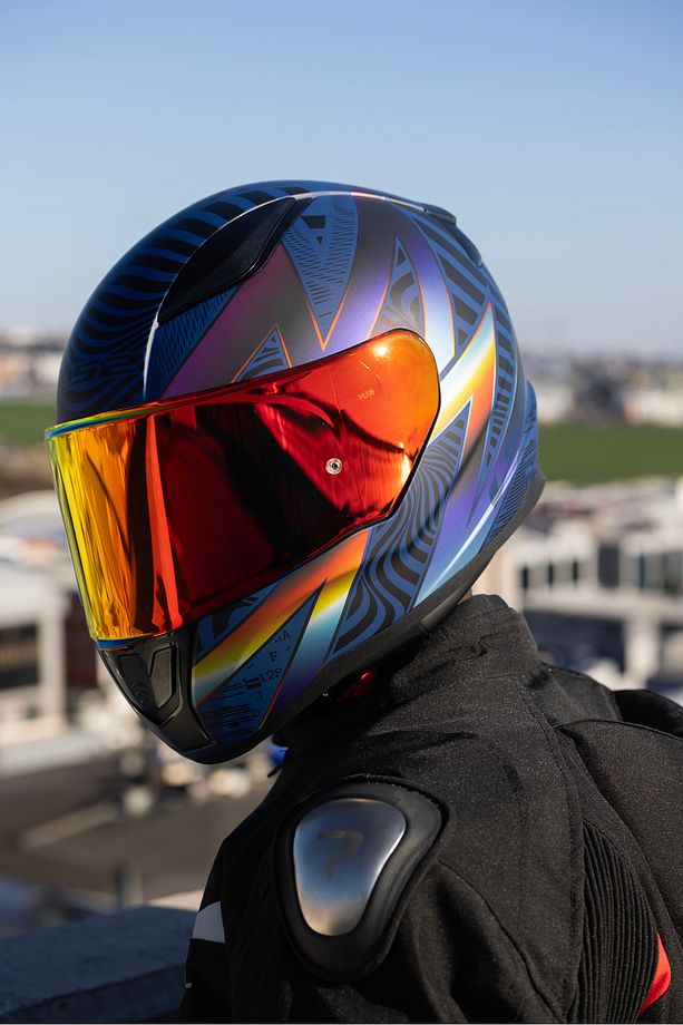 RAPID 2 OPTIK MAT MAVİ-MOR KASK - 4
