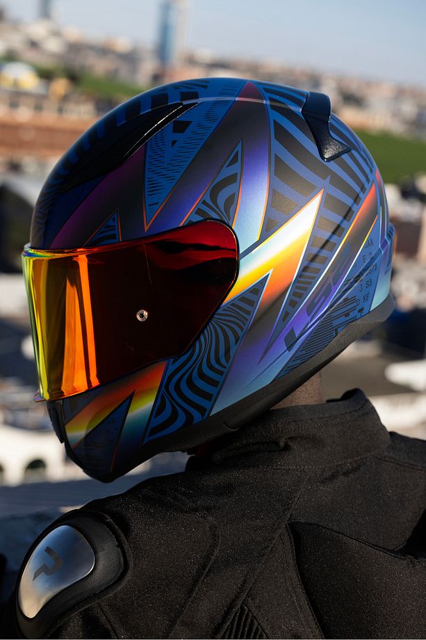 RAPID 2 OPTIK MAT MAVİ-MOR KASK - 3
