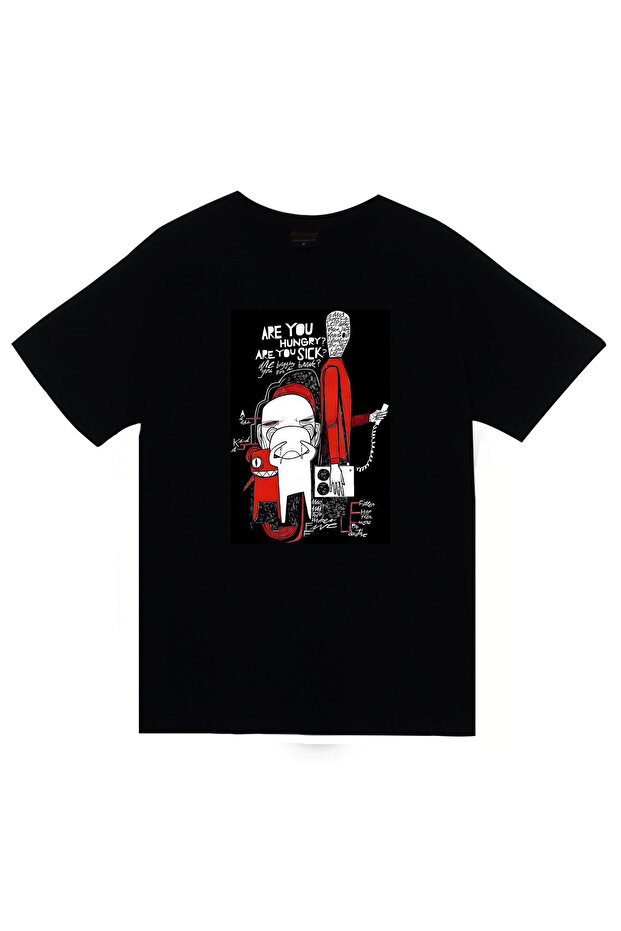 Radiohead Printed Unisex Black 100% Cotton T-Shirt