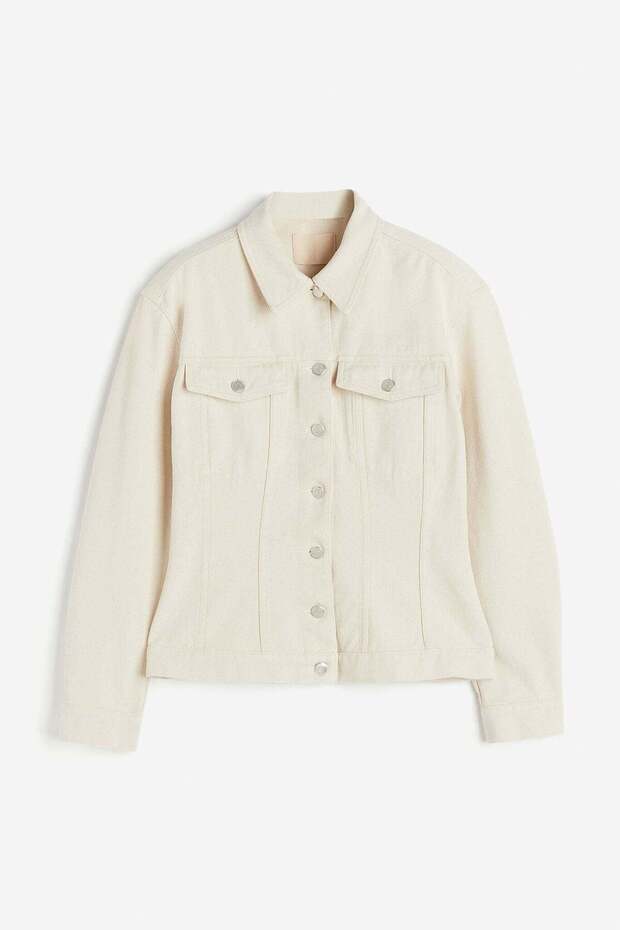 Tapered-waist denim jacket