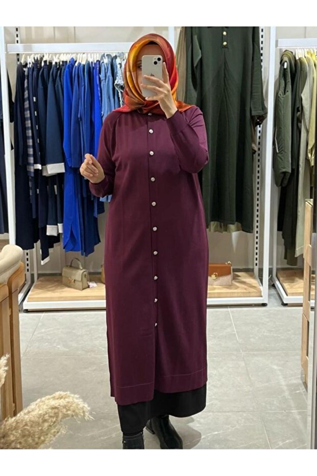 Triko Hırka 512 Bordo - 1