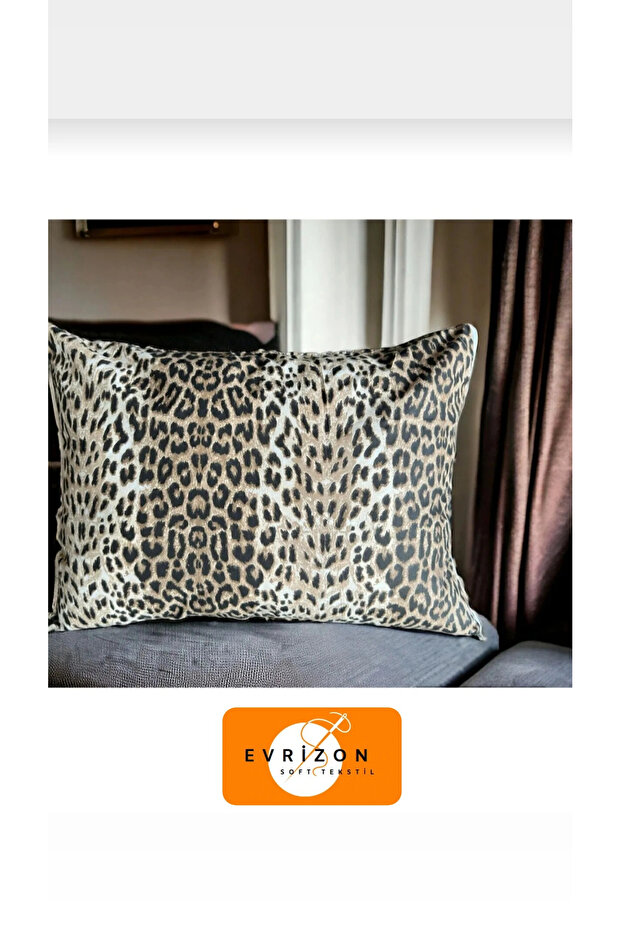 Leopard Patterned Cotton Ranforce Fitted Sheet Set - 4