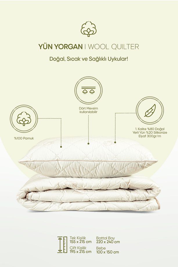 Yün Yorgan Tek Kişilik - 1