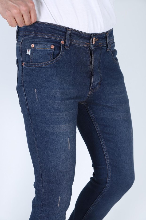 Men's Jeans Skinny Fit Lycra Blue Tabs