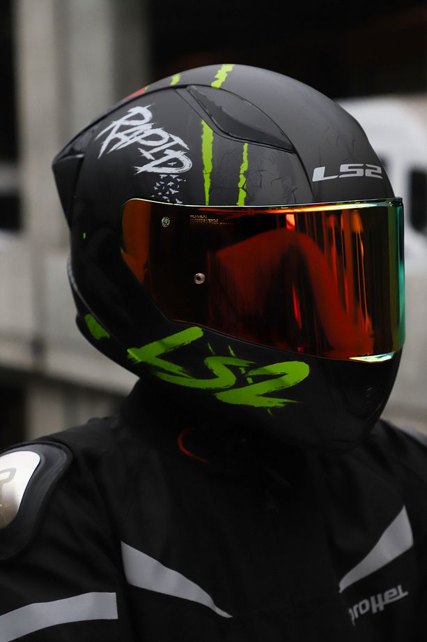 RAPID 2 RACE RAVEN MAT SİYAH-GRİ-NEON SARI KASK - 7