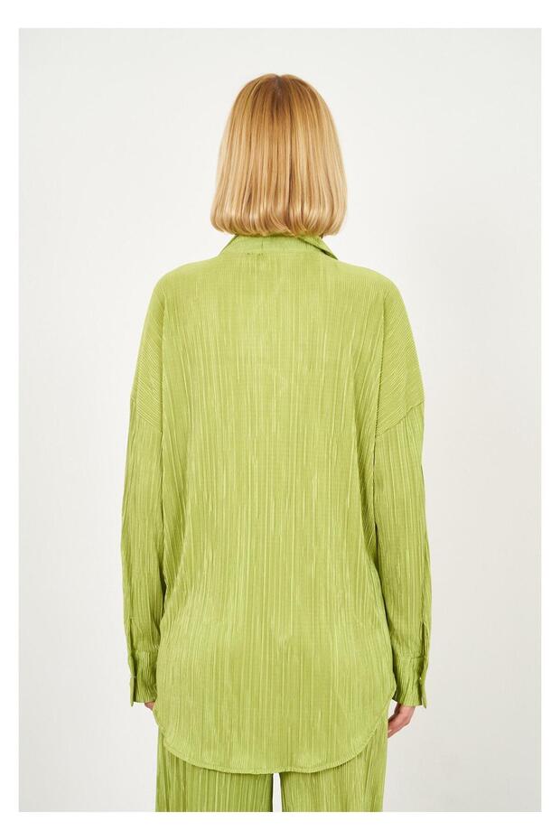 Piliseli Örme Gömlek - 7