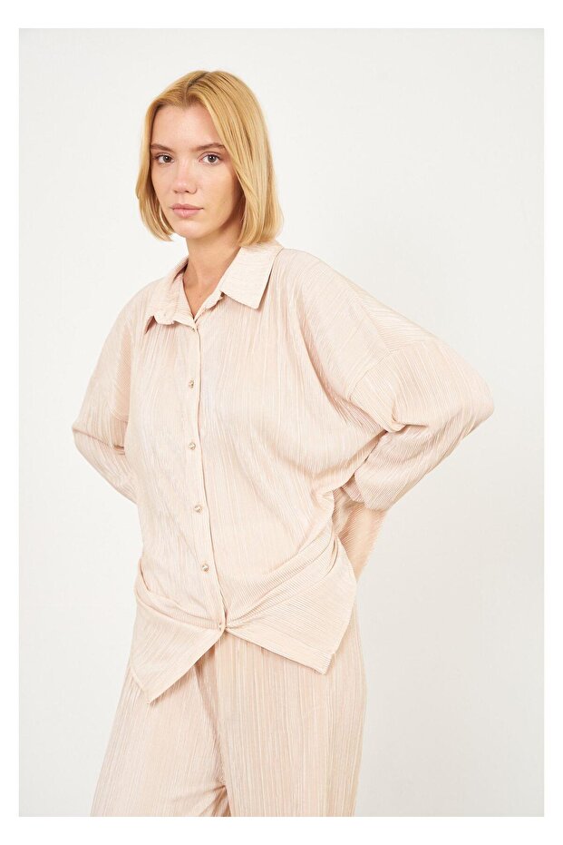 Piliseli Örme Gömlek - 5