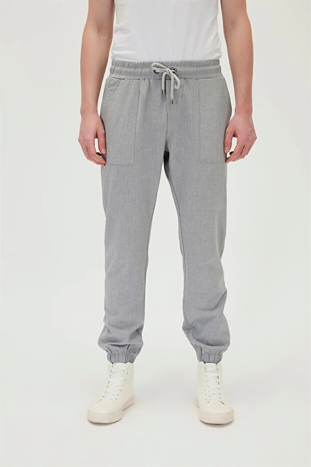 بنطال رياضي رجالي من Dublin Pants باللون الرمادي