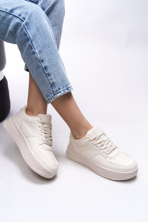Bej Kadın Sneaker 0012255 - 2