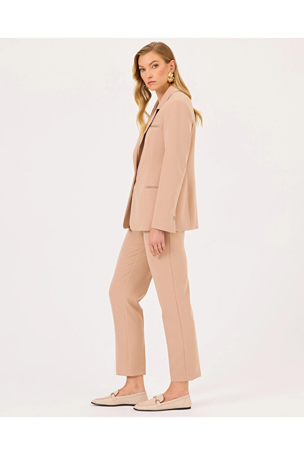 Tek Düğmeli Blazer Ceket - 4