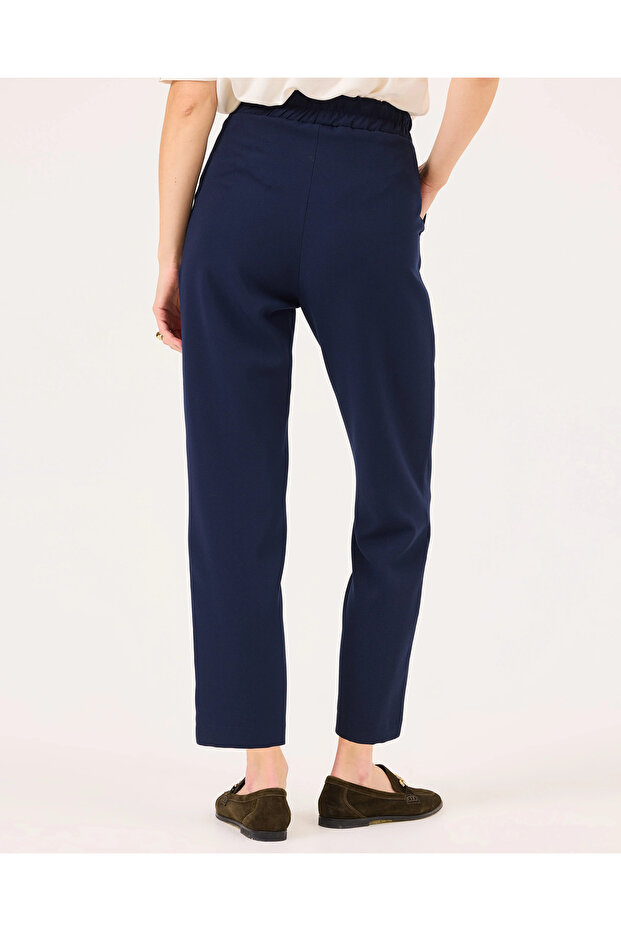 Elastik Bel Bilek Boy Pantolon - 4