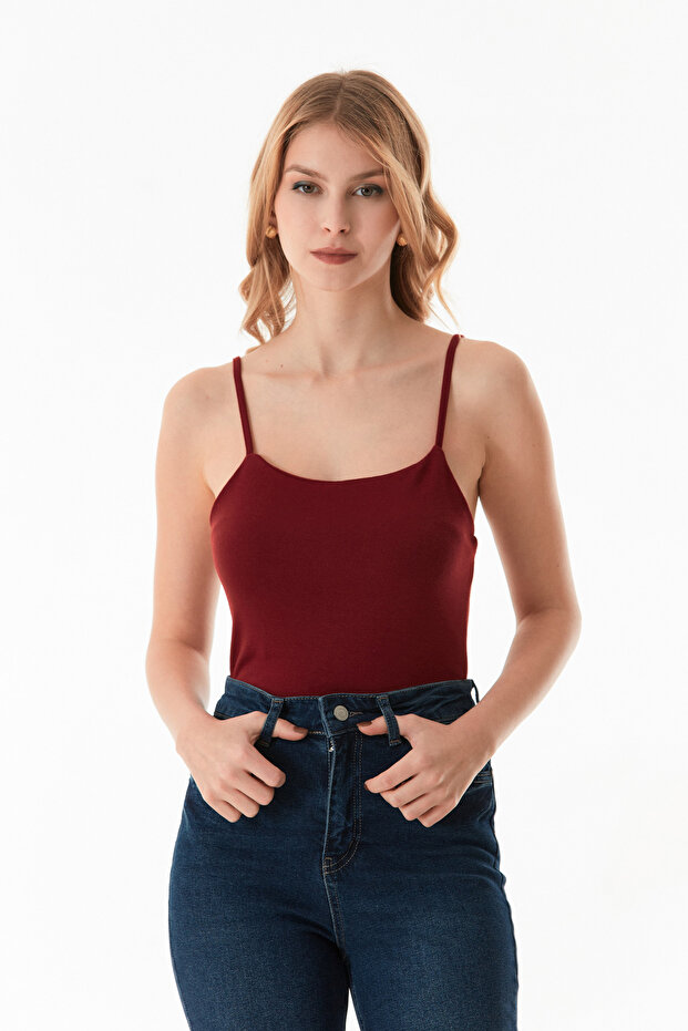 Basic Çıtçıtlı İp Askılı Body - 1