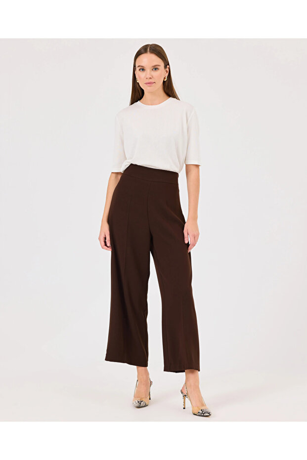 Geniş Paçalı Pantolon - 4