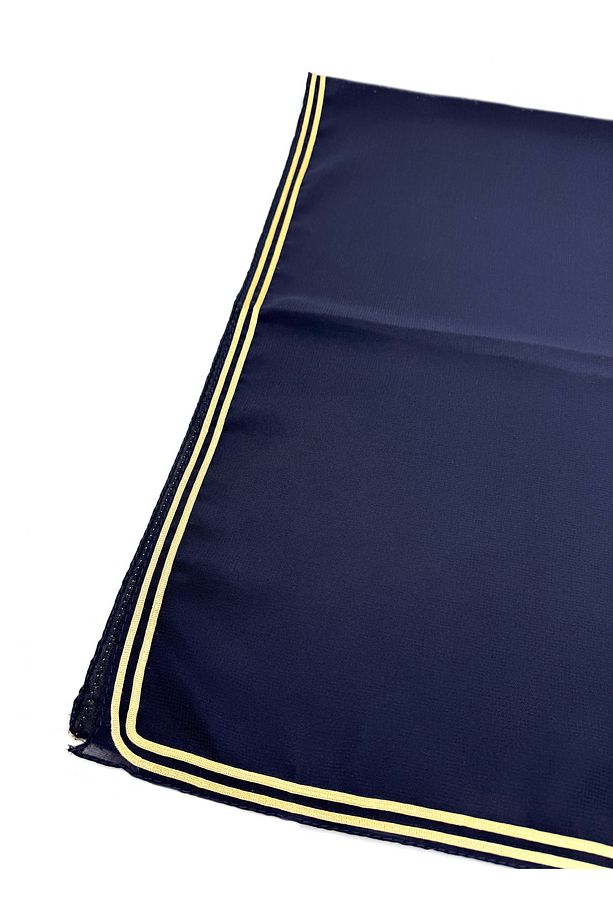 10'lu Set Altın Biyeli Krep Şifon Eşarp 100x100cm Yazma Toptan Hediyelik - 4