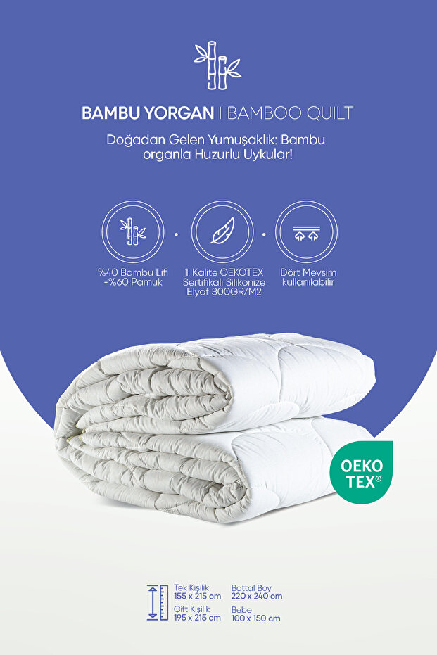 Bambu yorgan çift kişilik