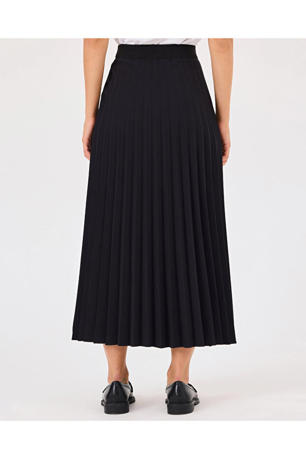 Pliseli Elastik Bel Etek - 6