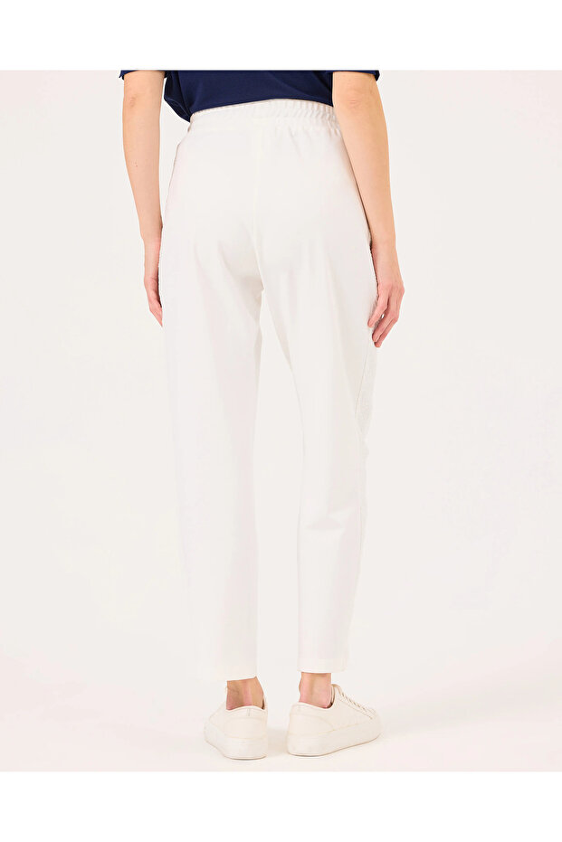 Elastik Bel Bilek Boy Pantolon - 4