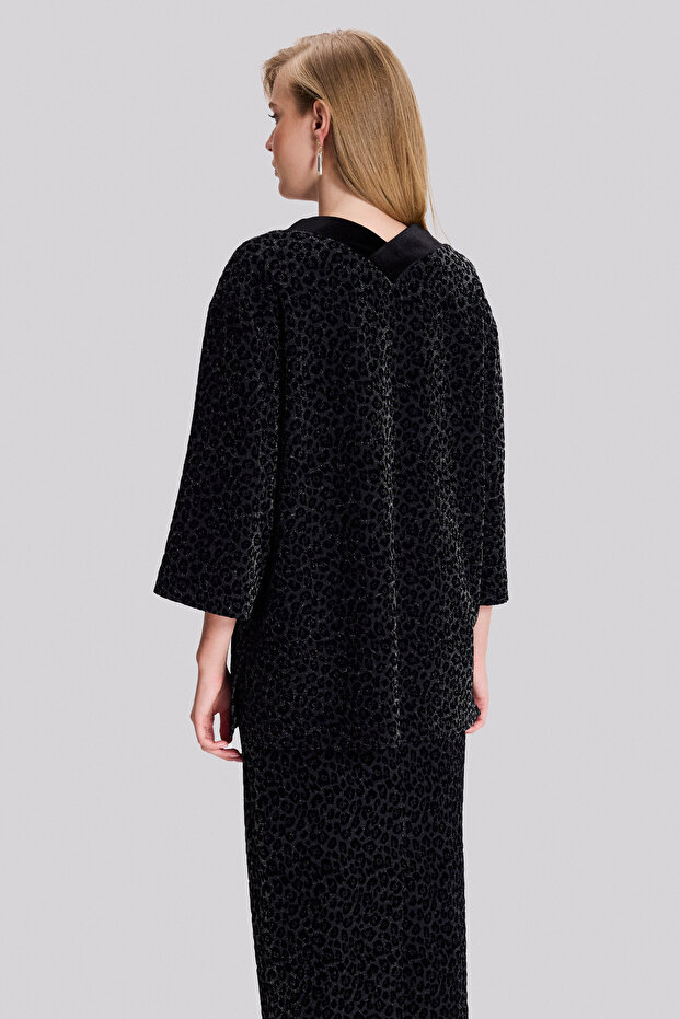 Leopar Desen Şık Panço - 4