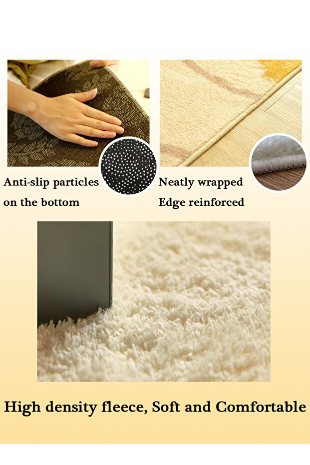 سجادة مستطيلة ناعمة الملمس متعددة الألوان 160*230 سم - 6