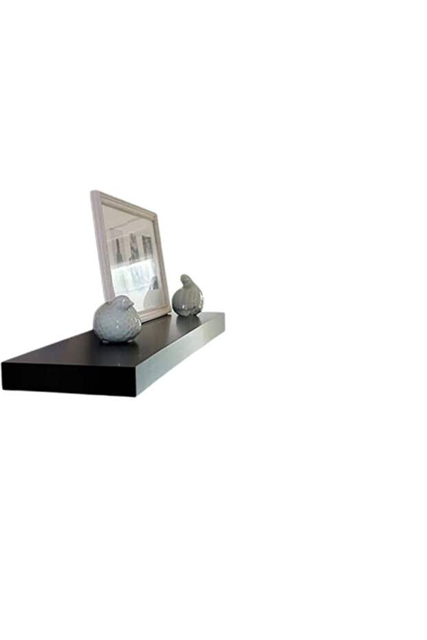 رف عائم مستطيل الشكل مثبت على الحائط 60.96 × 25.4 سم - 1