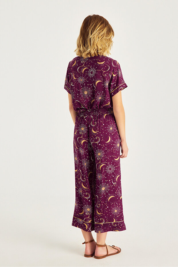 Galaxy Pattern Pajama Set - 4