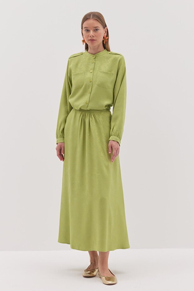 Jacquard Women's Suit Avocado Green
