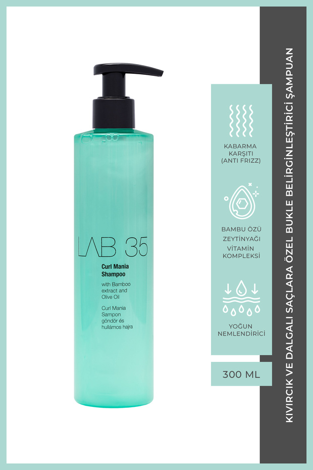 Lab 35 Kıvırcık Ve Dalgalı Saçlara Özel Bukle Belirginleştirici Şampuan 300ml - 1
