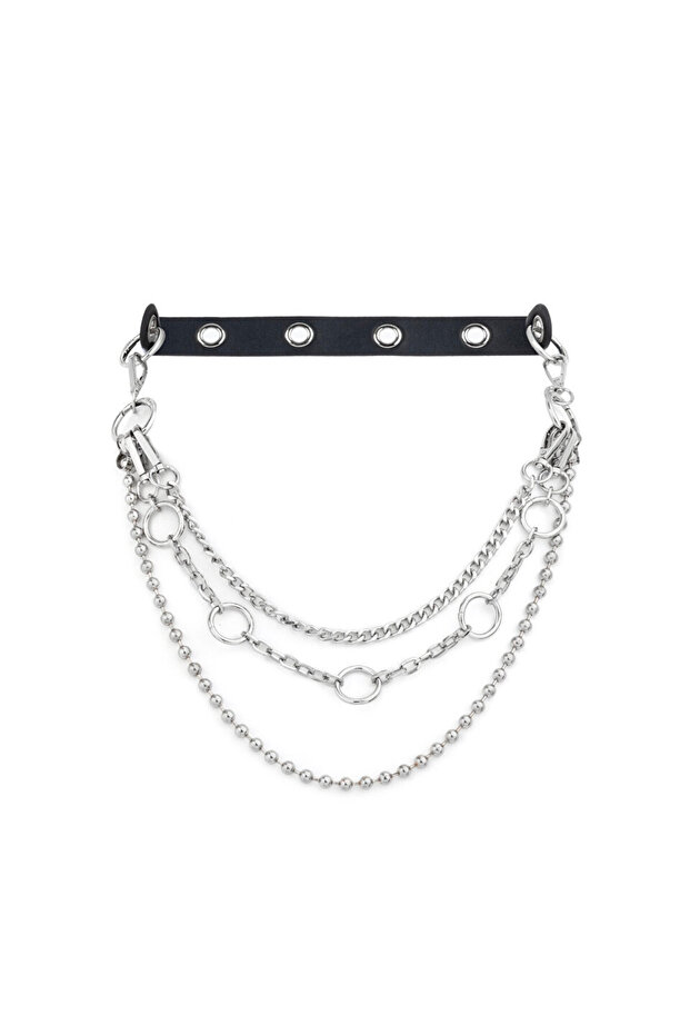 Belt with Chain Accessory
