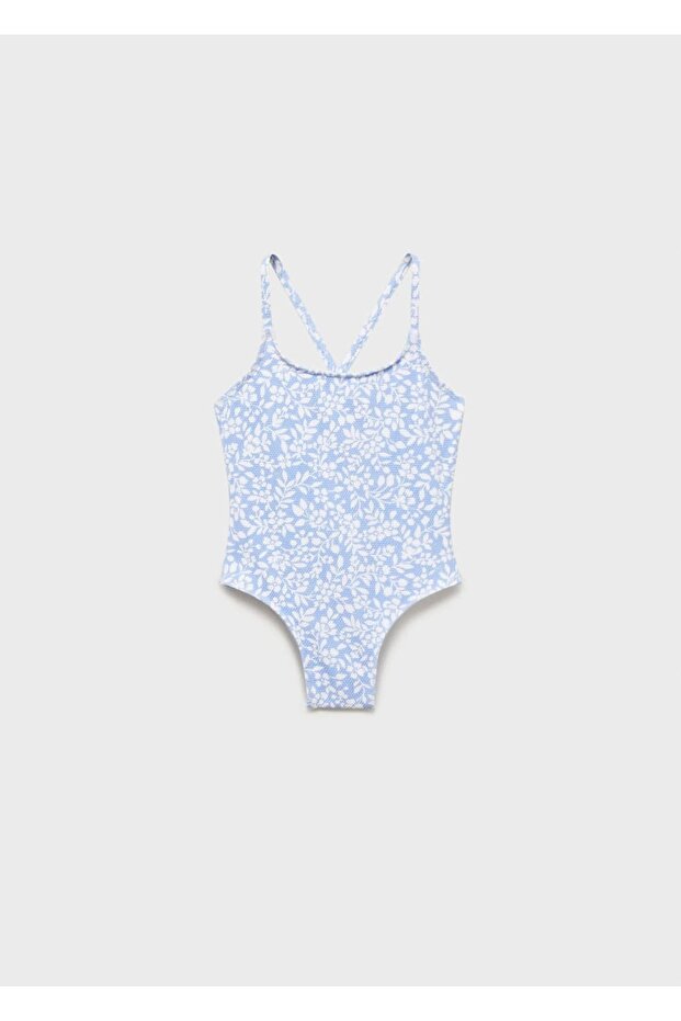 Çiçek desenli deniz şortu - 1