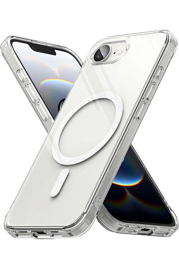 Apple iPhone 16e Kılıf Magsafe Wireless Kablosuz Şarj Destekli Sert Silikon Şeffaf Kapak Manyetik - 1