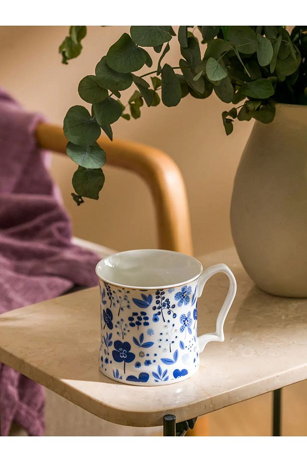 LCW HOME Mavi Desenli Porselen Kupa 360 Ml - 5