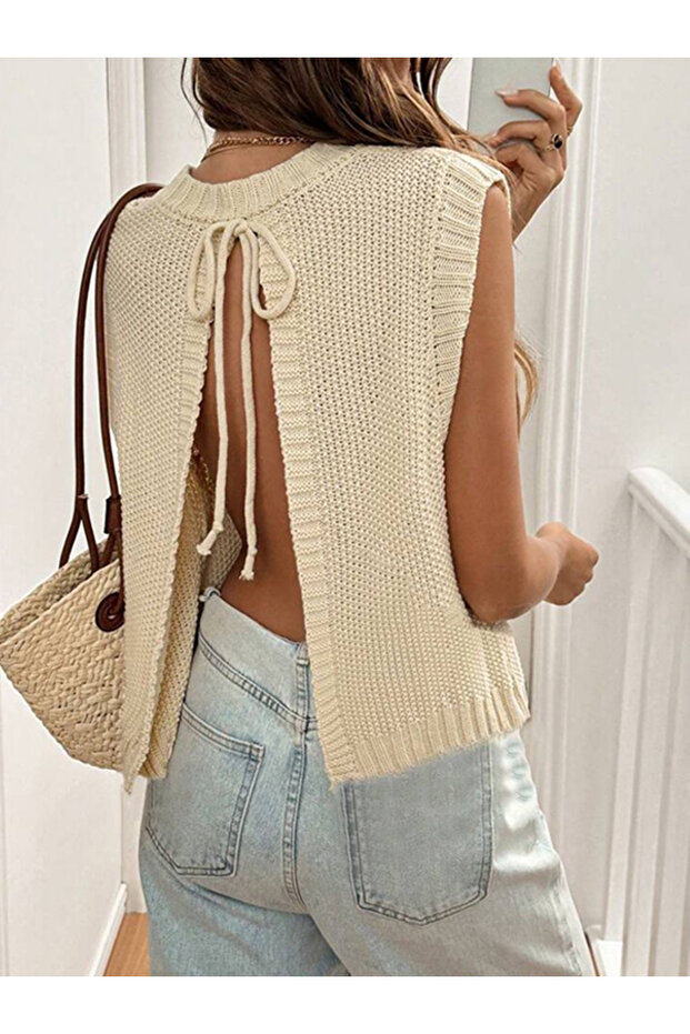 TRİKO ÖRGÜ BASİC KADIN SÜVETERİ - 4