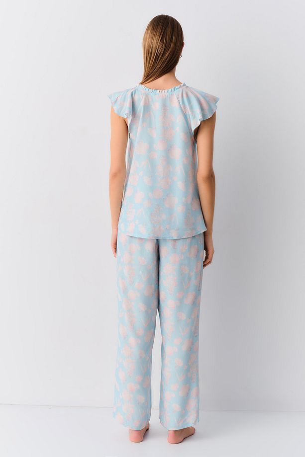 Shiny Askılı Maskülen Pijama Takımı - 4