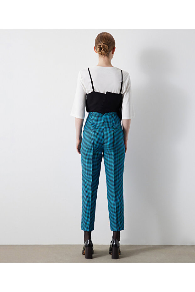 Houndstooth pattern pants - 6