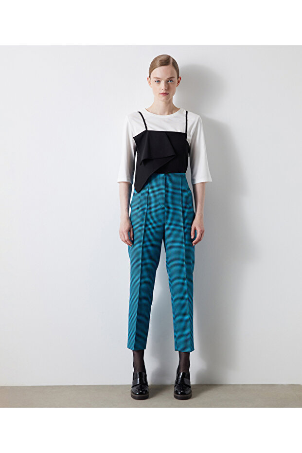 Houndstooth pattern pants - 2