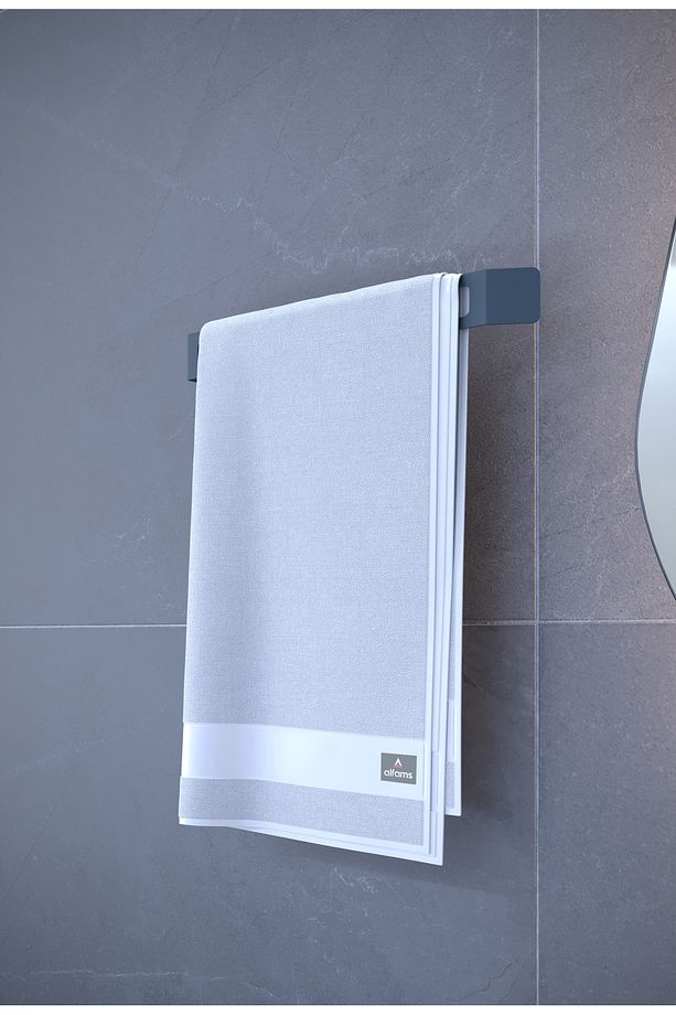 Antrasit Metal Yapışkanlı Kağıt Havluluk, Kağıt Havlu Askısı, Peçetelik, Banyo Mutfak Askısı - 5