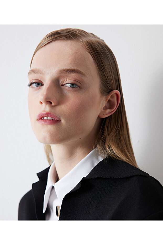 Blazer aus Strick-Mix - 6