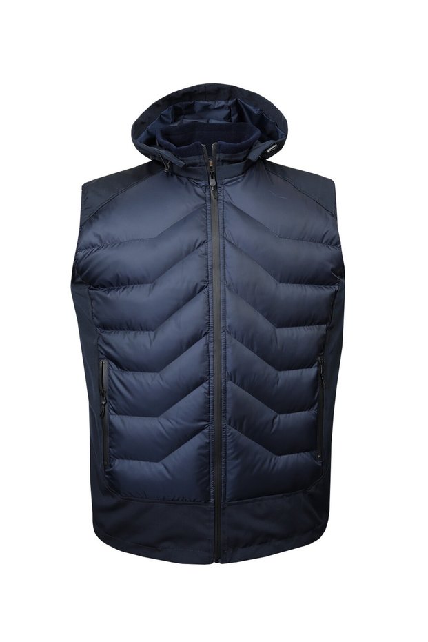 Large Size Hooded Padded Memory Vest